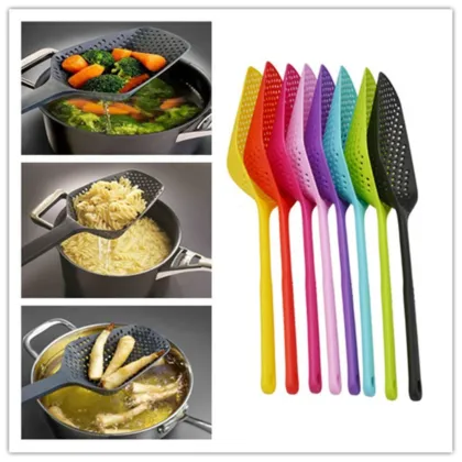 1 Pcs Cooking Drain Colanders Shovel Strainer - Multicolor