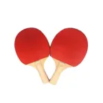 1 Pcs Table Tennis Racket Ping Pong Paddle with FREE 3 Balls - Black & Red