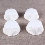 100 Pcs Paper Cupcake Liner - White