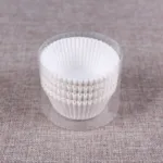 100 Pcs Paper Cupcake Liner - White