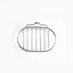 1Pcs Creative Single Layer Stainless Steel Soap Stand-Soap Dish Organizer Bathroom Shelf-6inches Lengthy Wall Hanging Suction Cup Style