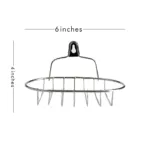 1Pcs Creative Single Layer Stainless Steel Soap Stand-Soap Dish Organizer Bathroom Shelf-6inches Lengthy Wall Hanging Suction Cup Style