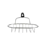 1Pcs Creative Single Layer Stainless Steel Soap Stand-Soap Dish Organizer Bathroom Shelf-6inches Lengthy Wall Hanging Suction Cup Style