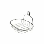 1Pcs Creative Single Layer Stainless Steel Soap Stand-Soap Dish Organizer Bathroom Shelf-6inches Lengthy Wall Hanging Suction Cup Style