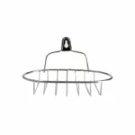 1Pcs Creative Single Layer Stainless Steel Soap Stand-Soap Dish Organizer Bathroom Shelf-6inches Lengthy Wall Hanging Suction Cup Style