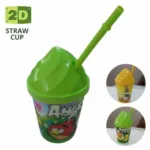 2D Amazing Juice Glass with Straw