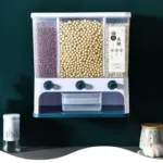 3 Grid Sealed Rice / Beans Storage Box - White