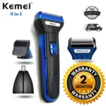 3 in 1 Branded Hair Trimmer for Men Grooming Kit - Shaver+Trimmer+Nose Hair Cuter