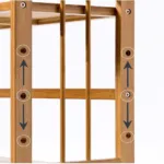 3 Layer Bamboo Wooden Book Shelf