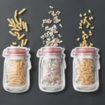 3 Pcs Airtight Zip Lock Seal Storage Bags Pouches