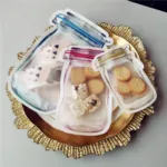 3 Pcs Airtight Zip Lock Seal Storage Bags Pouches