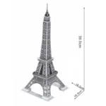 33PC DIY Kid's Puzzle Toy 3D Stereo Eiffel Tower Model DIY Assembled Plaything 568-C - Eiffel Tower - 5015