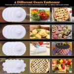 36 Pcs Fondant Ribbon Cutter Embosser Set