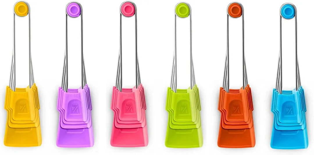 4 Pcs Self Scrape Level Measuring Spoons