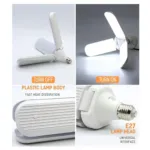45W Garage Ceiling Light LED Foldable Fan Blade Bulb