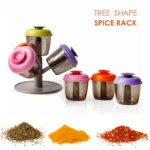 4Pcs Tree Spice Container Maslasa Box