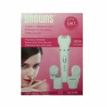 5 in 1 Browns BS 2199 - Epilator For Women-White