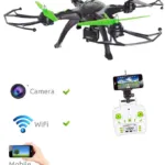 6 Axis HD Aerial Quadcopter Drone with WIFI & Mobile connectivity -Black & Green
