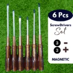 6 pcs Screw Driver Kit set - Brown
