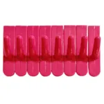 8 Pcs Plastic Hanging Hooks - Multicolor
