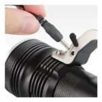 800 Lumens CREE LED High Power Metal Portable Search Light in 3 Lights Modes - Black