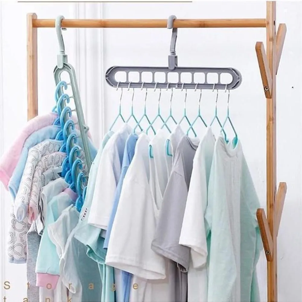 Adjustable Plastic Hanger for Multipurpose - Multicolor