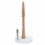 Bamboo Paper Towel Holder Dispenser Organizing Stand