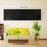 Black Matte Adhesive Chalkboard Contact Paper Vinyl Wall Decal Poster Alternative Bonus Chalks & Marker-Peel & Stick DIY Size 122 x 45 cm-4032