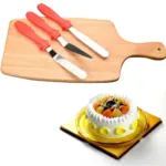 CAKE SPATULAS ANGLED BAKING TOOLS - RED
