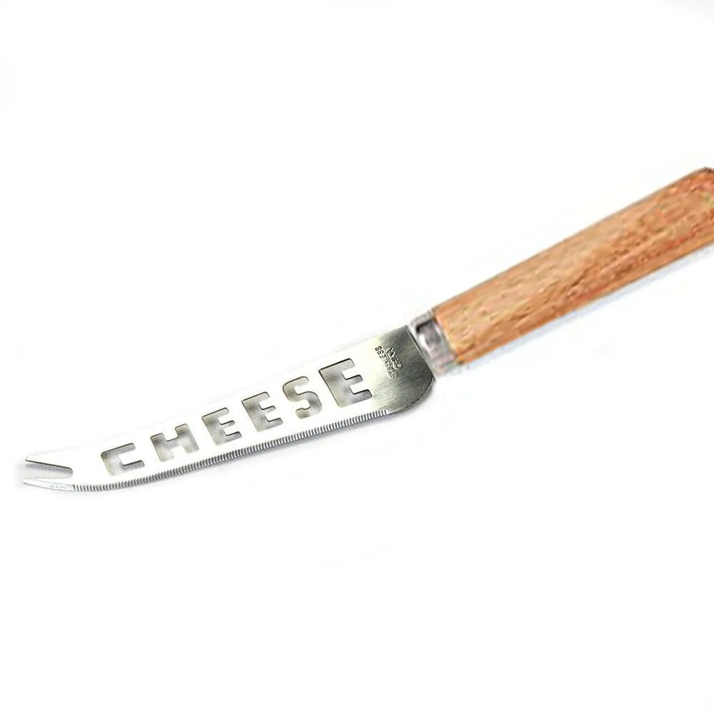 Chef Craft Cheese Knife, Stainless Steel with Wooden Handle / Grip - 10-Inches
