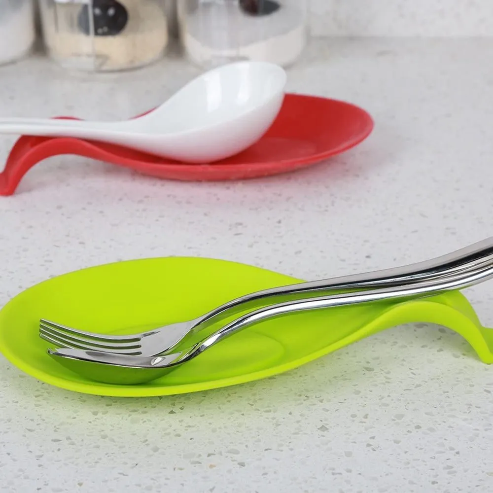 Colorful Silicon Large Kitchen spoon Holder - Multicolor