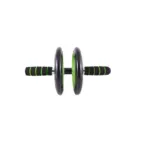 Double wheeler Exercise wheel - Green & Black