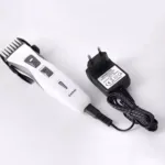 Electric hair clippers for men KM-1108 universal Hair Trimmer with Euro plug adapter - White 2071-J