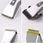 Electric hair clippers for men KM-1108 universal Hair Trimmer with Euro plug adapter - White 2071-J