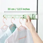 Extendable Door Window Hanger Rack with 5 Holes