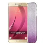Gradient Dreamy Stars Shine Jelly Fancy Back Cover for Samsung Galaxy C7