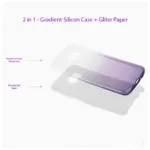 Gradient Dreamy Stars Shine Jelly Fancy Back Cover for Samsung Galaxy S6 Edge