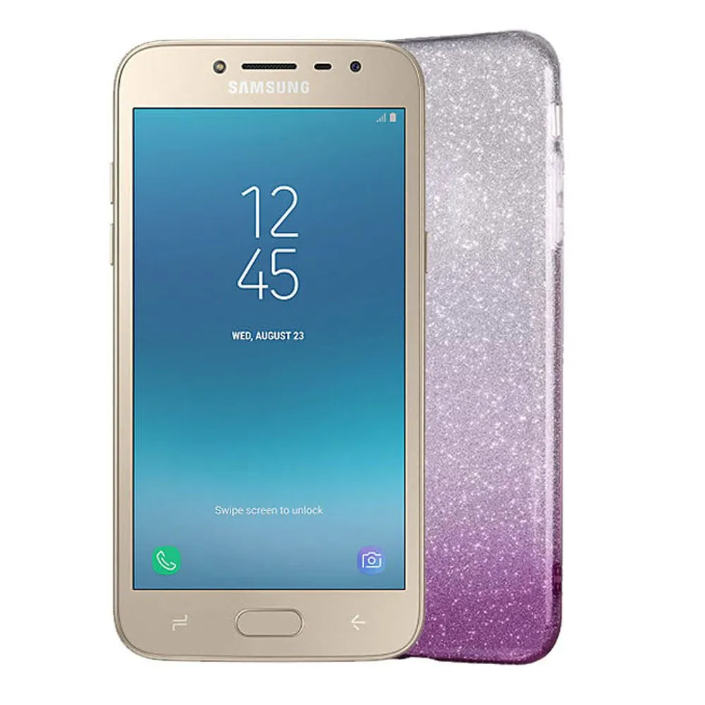 Gradient Dreamy Stars Shine Jelly Fancy Back Cover for Samsung Grand Prime Pro / J2 (2018)
