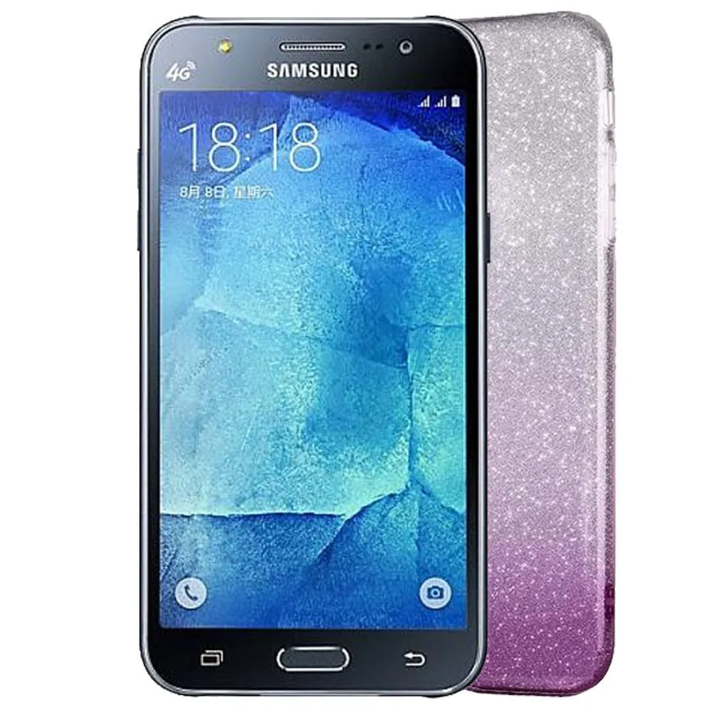 Gradient Dreamy Stars Shine Jelly Fancy Back Cover for Samsung J5 (2015)