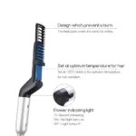 Hair Comb Brush & Beard Straightener in One Beard Straightener Hair Comb, Man Electric Hair Styling Comb DIY Hair Accessories Hair Modelling Tool