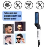 Hair Comb Brush & Beard Straightener in One Beard Straightener Hair Comb, Man Electric Hair Styling Comb DIY Hair Accessories Hair Modelling Tool