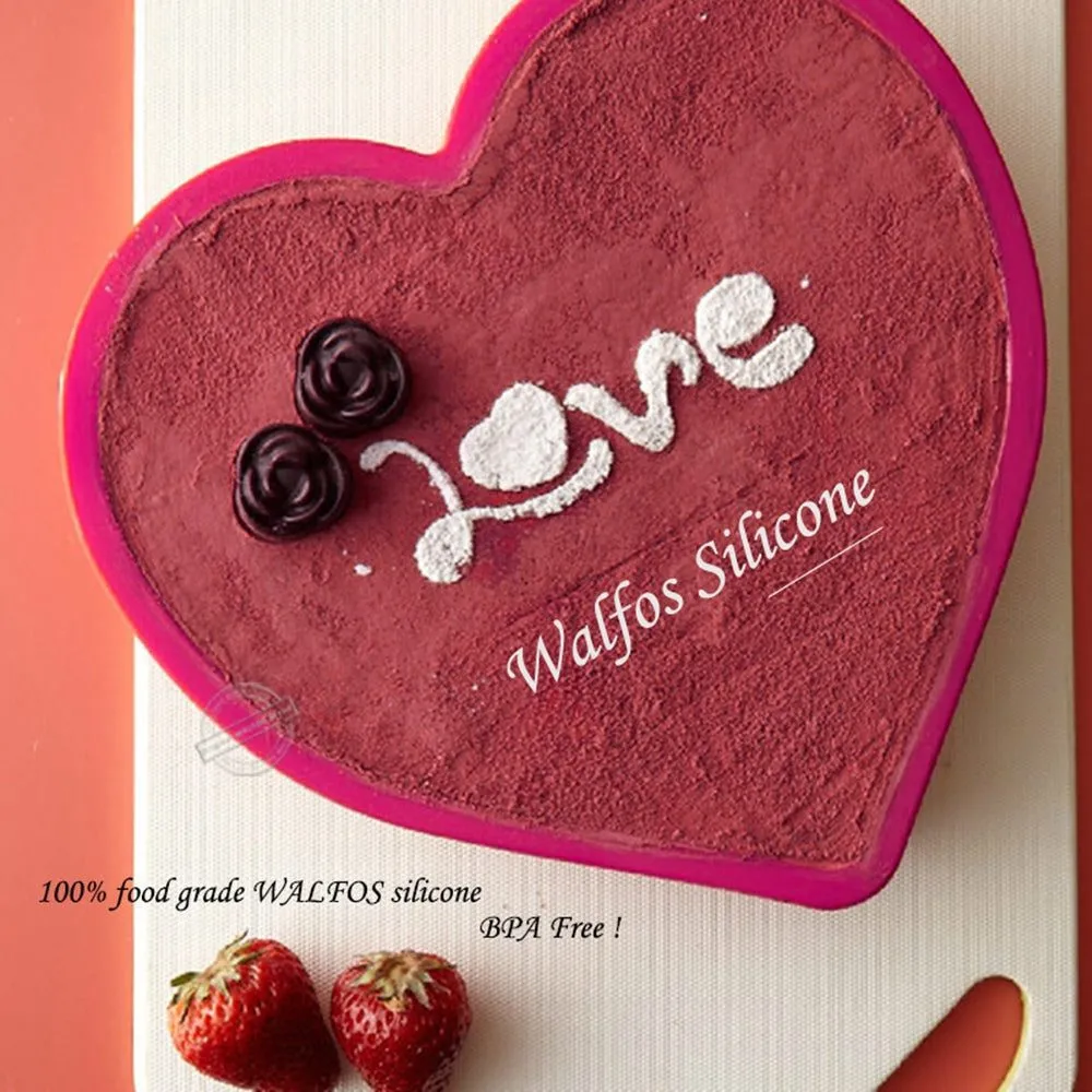 Heart Shape Cake Mould with Glass Base
