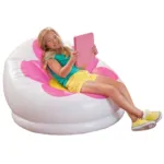 Inflatable Blossom Chair With Air Pump - Pink