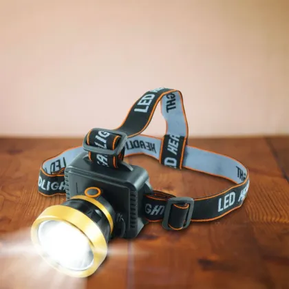 LED Multi-functional Rechargeable Lithium Headlight ZJ-1598-6 3W in 3 Light Modes Brightness + Flash Lasting Power Lithium Core-9912