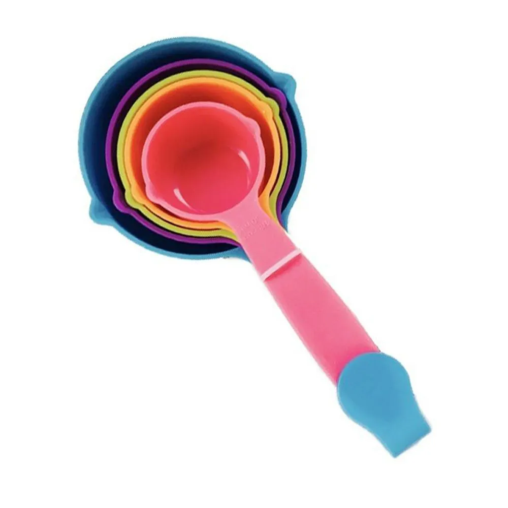 Measuring Spoons, Mixed Colors — Set of 5