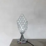 Modern Crystal Table Lamp Desk Light Next Night Lamp Holder Home Decoration Adjustable Bedroom Interior Lighting Silver 2459-S