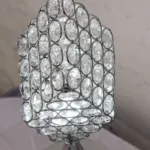 Modern Crystal Table Lamp Desk Light Next Night Lamp Holder Home Decoration Adjustable Bedroom Interior Lighting Silver 2459-S