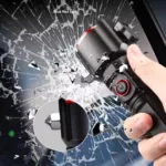 Multi-Function Car Flashlight – Emergency Tool with Window Breaker, Seat Belt Cutter & Power Bank