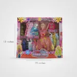 New Fashion Style Barbie Dolls with 12+ Beautiful Dress Set Gift Pack
