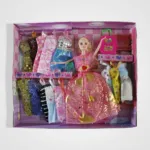 New Fashion Style Barbie Dolls with 12+ Beautiful Dress Set Gift Pack
